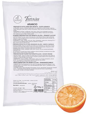 Almar Granita GUSTO ARANCIA Senza Glutine Senza Glicerolo - CONFEZIONE BUSTA 700G