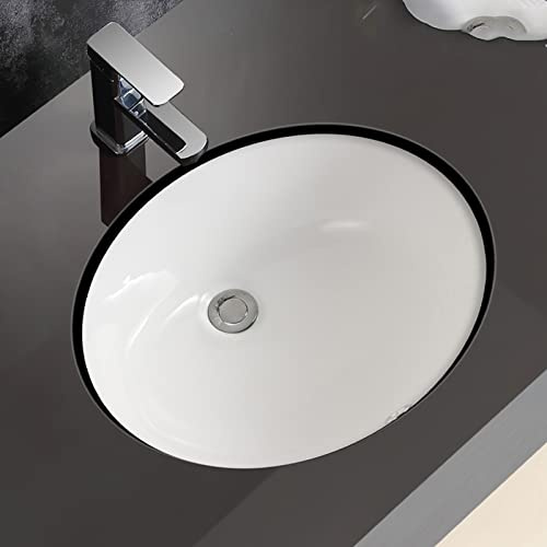 PLMNBQWE Badezimmerwaschbecken Waschbecken für Badezimmer Eingebettete Installation Weißes ovales Porzellan Keramik Badezimmer Waschbecken Waschtisch Waschbecken Kunst Waschbecken Badezimmer