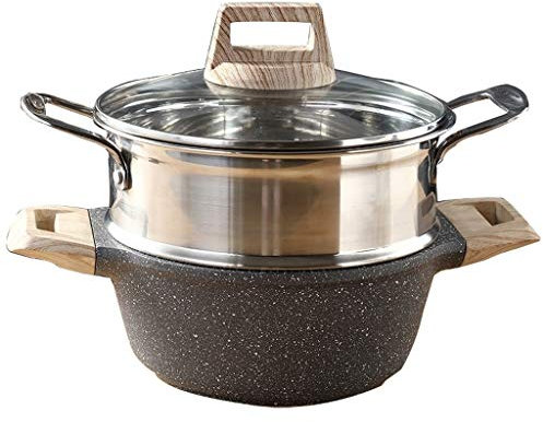 DYHWAC-658 304 Maifan stainless steel steam stone, non-stick pan, the upper part of a steam pot of soup, Lid induction hob plate of absorbent glass jar