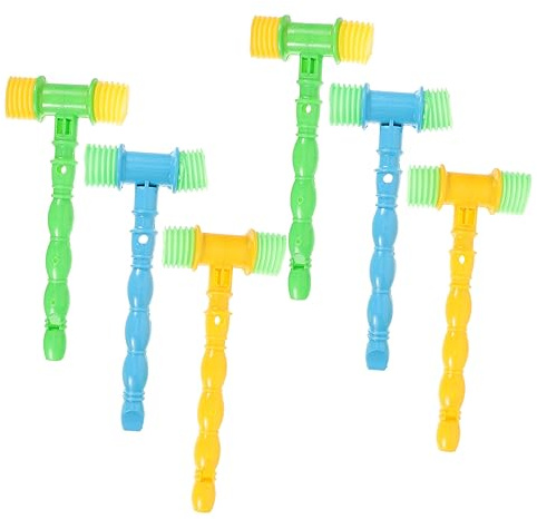 DRESSOOS 6stücke Musikhammer-Spielzeug Aus Hammerspielzeug Für Kleinkinder Musikspielzeug Für Junge Mädchen Hammer-Spielzeug Mit Klangerlebnissen Lernspielzeug Zum Klopfen Und Schütteln
