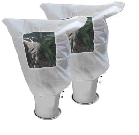 2 fundas de invierno a prueba de frío para plantas, tela no tejida transpirable que ofrece protección contra heladas y circulación de aire para mantener la salud de las plantas al aire libre (200 x