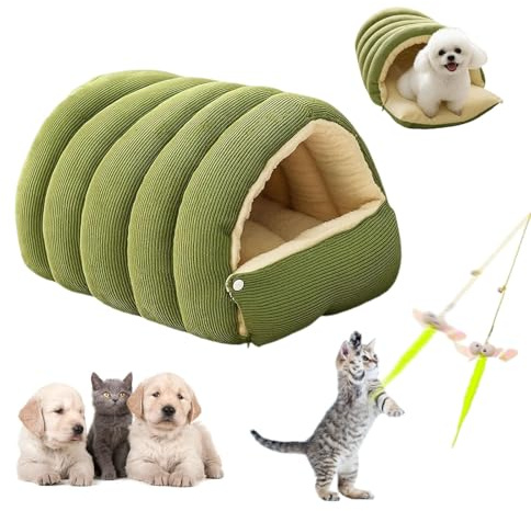 Abnehmbares Und Waschbares, Geschlossenes Winter-Katzenbett, Geschlossenes Winter Katzenbett, Abnehmbares Und Waschbares Winter-Katzenbetts, Entworfen Für Wärme, Komfort Und Einfache Reinigung (A, M)