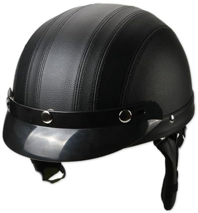 Caschi Jet E Demi-Jet Caschi Cromwell Casco Mezzo Scooter Leggero DOTECE Omologato Elmetto Scodella Con Occhiali Aperto Cascos Retrò Moto Per Uomini Donne Quattro Stagioni G,56-61CM