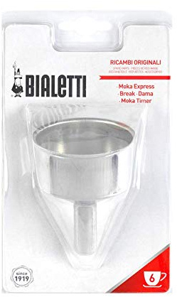 Bialetti Blistertrichter für Mokkatassen 6 Kaffeemaschinen-Ersatzzubehör, Material, Multicolor, 06611