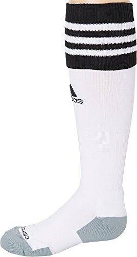 adidas Copa Zone Cushion II Fußballsocken (1 Paar), Herren Damen Jungen Mädchen, Weiß/Schwarz, Small