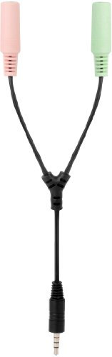 Speedlink Headset-Adapter für PS4 - TRAX Headset Adapter (Volle Flexibilität - Höchste Signalqualität - Einfacher Anschluss) 15cm Kabellänge schwarz