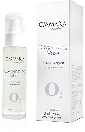 Casmara, Oxygenating Mask, 50 mililitros. Mascarilla facial de oxígeno activo que energiza e ilumina el rostro intensamente