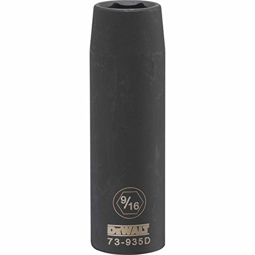 DEWALT DWMT73935OSP 6 Point 1/2'' Drive Deep Impact Socket 9/16'' SAE