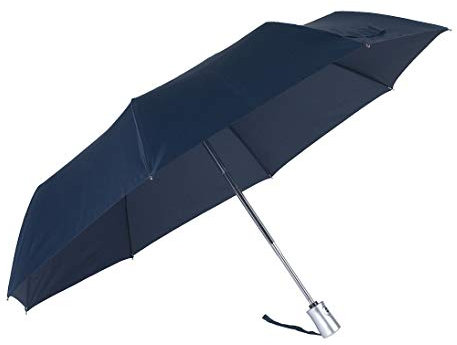 Samsonite Rain Pro 3 Sección Auto Open Umbrella Close 28.5 cm, azul