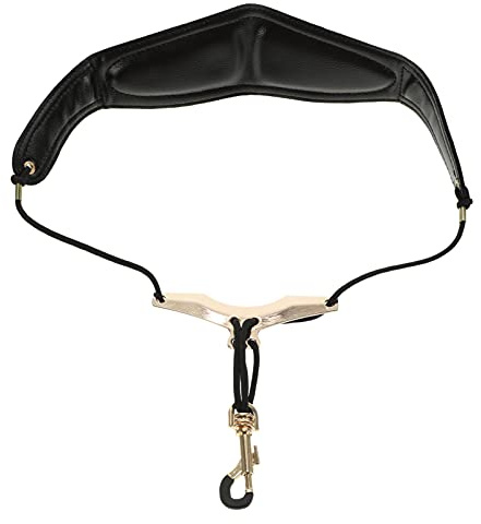 Milisten Saxophonriemen Aus Leder Einstellbarer Saxophon Gurt Mit Weichem Tragegefühl Und Leichtem Design Einfach Anzubringen Und Abzunehmen Für Die Meisten Saxophone Geeignet