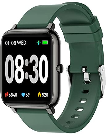 SUPBRO Montre Connectée Femme Homme Bracelet Connecté Montre Sport Tracker d'activité avec GPS connecté, Moniteur de fréquence Cardiaque, Moniteur de Sommeil, résistant à l'eau