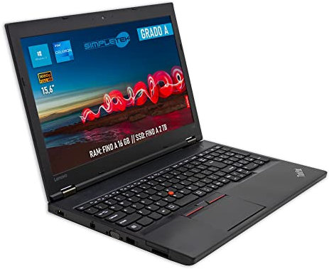 Lenovo Notebook Thinkpad L560 Windows 11 Pro | Display 15,6” Pollici Full HD 8GB RAM SSD 120GB | Celeron 1.60Ghz Webcam integrata LAN Wi-Fi Bluetooth Computer Portatile Aziendale (Ricondizionato)