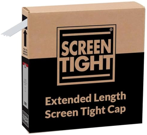 Screen Tight Porch Screening System Cap – Continuous Cap Roll (1.5 in x 80 ft, Gray) for Screen Tight Screen Porch Kit Frame System - DIY Screened in Porch Kit & Patio Enclosure - Easy Install