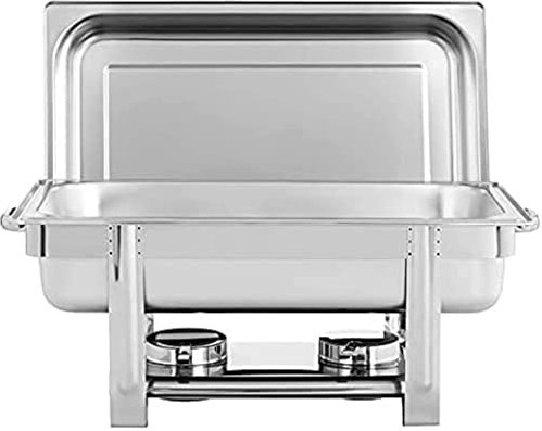 Food Warmer, Chafing Dish Stainless Steel Chafing Dish, 9L Food Warmer Buffet Chafing Dishes Set for Catering Buffet Warmer with Folding Frame (Size : 9L) (9L)