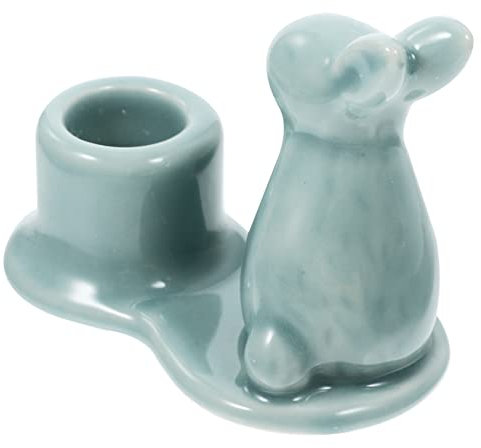 TOPPERFUN Kerzenständer Keramik Hasen-kerzenhalter Elegante Heimdekoration Für Wohnzimmer Und Schlafzimmer