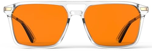 Goiteia Lunettes bloquant la lumière bleue - Lunettes de jeu pour un meilleur sommeil/fatigue oculaire/sensibilité à la lumière