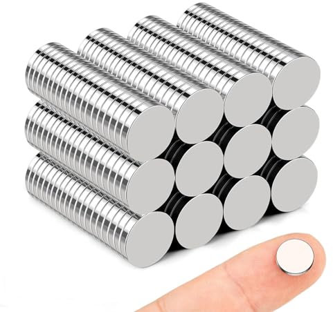 120 magneti piccoli per frigorifero, 10 x 2 mm, magneti extra forti per lavagne magnetiche, lavagne bianche, bacheca e artigianato