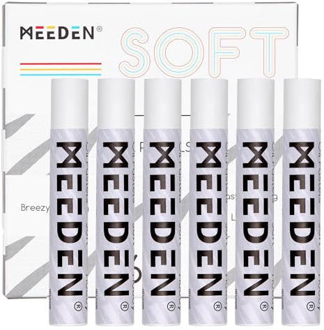 MEEDEN Soft White Ölpastelle: 6 Stück Ölpastelle | Für Künstler, Anfänger und Erwachsene - Geschmeidige Ölpastellkreiden für Kunstbedarf, Malerei, Schichtung, Schattierung