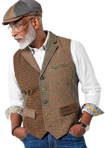 Joe Browns Men's Versatile Contrast Lined Waistcoat Blazer, Multi, 48