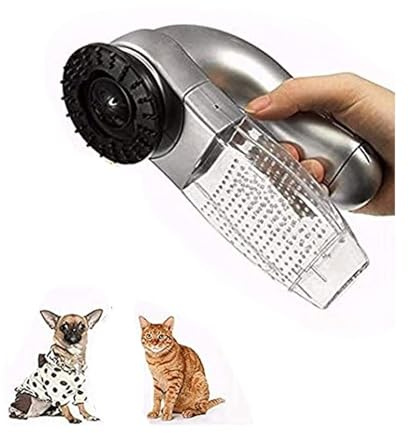Elektrische Tierhaarentfernerbürste für Hunde & Katzen - Fellpflege-Werkzeug mit Staubsauger, batteriebetriebener Fellkamm