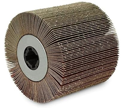 MANICAF Schleiflamellenbürste für Satiniermaschine, Renovierungsschleifer 80 Körnung, 120 x 100 mm Bürstenschleifer Holz Schleifwalze Geeignet zum Intensiven Schleifen Flacher Holzoberflächen