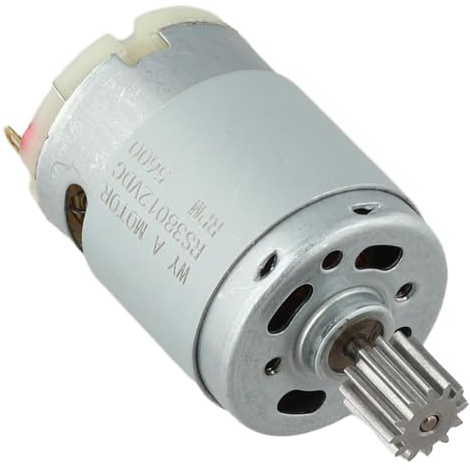 Kids Electric Car Motors For RS550 / RS390 / RS380 / RS555 Models, For 6V, 12V, And 24V Electric Cars, 10 Teeth Gear Motor For Ride On Car, High Torque 10000Rpm ~ 23000Rpm (380 12V 5600rpm)