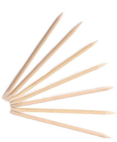 ELAYARD 100 piezas Palitos de Madera Naranja para Manicura Empujador de Cutículas Removedor de Muerta Herramientas para Cuidado de Uñas Nail Art Polishers