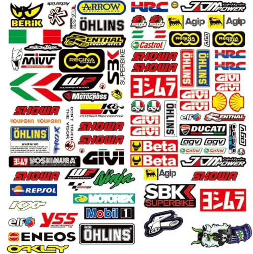 3 Autocollant Moto Autocollant Casque Moto Autocollant Velo Stickers Moto | Stickers Casque Moto Pour Motos Voitures Voitures de Course Casques et Plus Encore Lmperméable et Résistant à L'usure