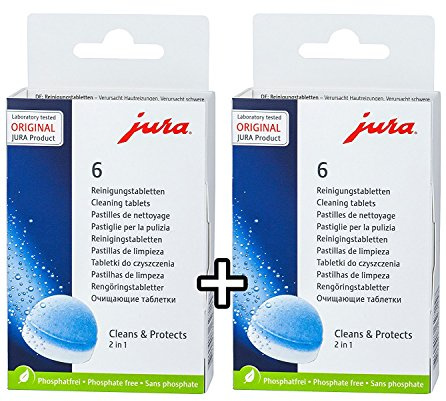 2x Jura 62715 rengöringstabletter 6-pack