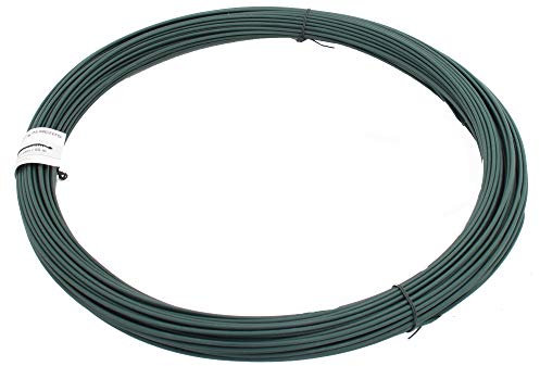 Alberts 530181 Spanndraht | verzinkt, grün kunststoffbeschichtet | Draht-Ø 3,1 mm | Länge 55 m