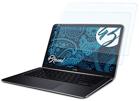 Bruni Protecteur d'écran compatible avec Dell XPS 13 Ultrabook L321X, Version 2012 Film Protecteur, cristal clair Écran protecteur (2X)