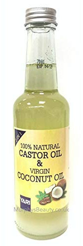 Yari Huile de ricin 100% naturelle et huile de noix de coco vierge 2 en 1-250 ml