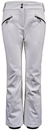 KILLTEC Women's Pantalones de esquí/Pantalones Softshell con Protector de Nieve Thônes WMN Ski Sftshll PNTS A, Blanco, 42, 36410-000