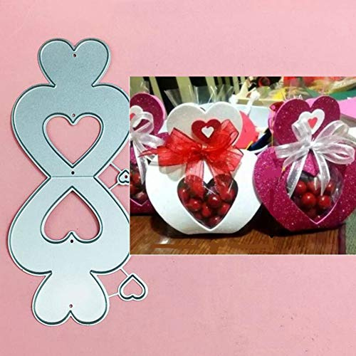 Gemini_mall® Stanzschablonen, Bonbons, GeschenkBox, Metallprägung, Schablone für Scrapbooking, DIY, Album, Papier, Karten, Kunst, Dekoration, Hochzeit, Weihnachten, Geburtstag, Kartenherstellung,