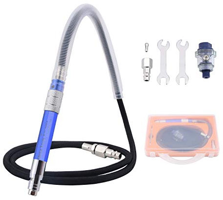 Professionell Stabschleifer Geradschleifer Druckluftschleifer mini, Spannzangen 3mm,56000 U/min, Micro-Schleifer