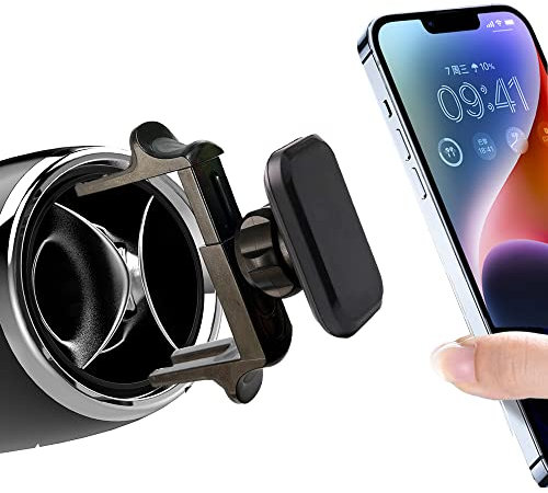 ICAILIN Supporto per telefono da auto, per bocchetta di ventilazione circolare, For Mini Cooper, Alfa Romeo mito, FIAT 500, Citroen berlingo, Renault Alaskan clio, Mercedes A/B/C/G/E class