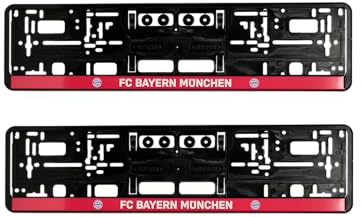 FC Bayern München Kennzeichenverstärker I Kennzeichenhalter I 2er-Set I Schwarz