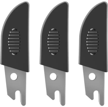 O'Shine 3 x SK5-Stahlklingen mit Schutzhüllen, Schuhformenschneider, Multi-Winkelschnittklinge für Winkelschnitt