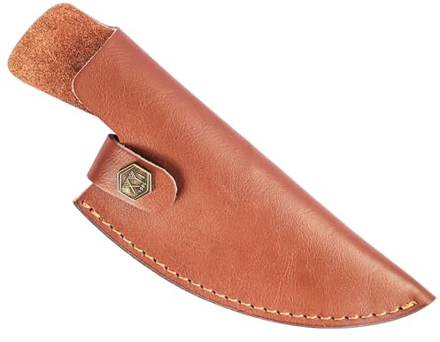 XYJ Leather Sheath For 6 Inch Boning Knife Edge Guards Blade Protector Cleaver Chef Knives Cover With Loop Belt For Outdoor Camping