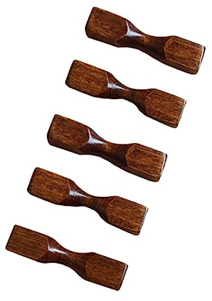 Garneck 5stücke Essstäbchenablage Aus Holz Essstäbchenhalter Kreative Essstäbchenständer Hantelförmig Für Home Essstäbchenrest Stehen