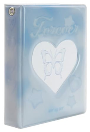 2 Stücke Photocard Binder Sammelkarten Alben Mini Fotoalbum Kpop Photocard Halter 80 Taschen (Star In Sky)