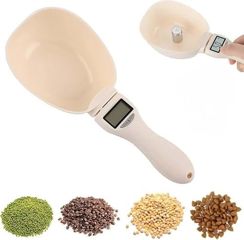 KWJTOY Cuillère Balance,Cuillere Balance Digitale, Pelle à mesurer Alimentaire, Balance numérique pour cuillère à mesurer, Balance pour cuillère à peser 800 g/0,1 g, Haute précision avec écran LCD