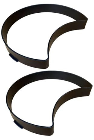 TOGEVAL 2 Stücke Wegsteinform pflastern Fertiger Trittsteinpflasterform Gehweg Formen aus Beton Trittsteinform Rasenbetonform Form für Hofwegpflaster Betonformpflaster ABS-Kunststoff Black