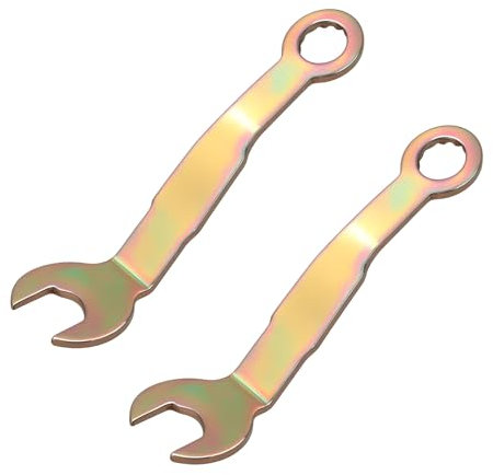 Lnngub Lot de 2 clés de porte de poche, clés ouvertes à deux volets de 9,5 mm, clé de réglage pivot pour porte pliante, outil de portes de placard pour portes coulissantes, réparation de matériel de