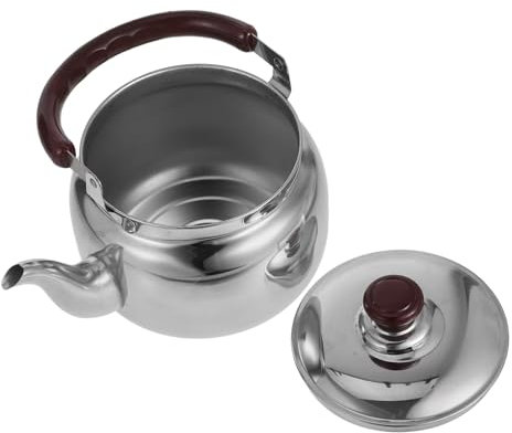 UTHCLO Stainless Steel Whistling Kettle Tea Pot for Gas Electric Stovetops Construction with Boiling Alert Safe for Home Use