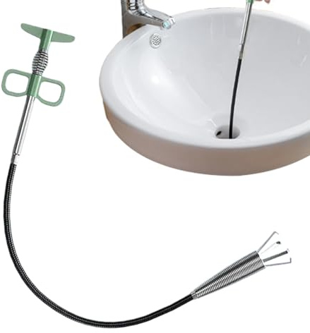 Hurón de Plomería - Herramienta Desatascado Canalización Cocina 4 Garras | Accesorio de Limpieza para Fregaderos Bañeras Inodoro y Lavadora para el Uso de Propietarios Gestores y