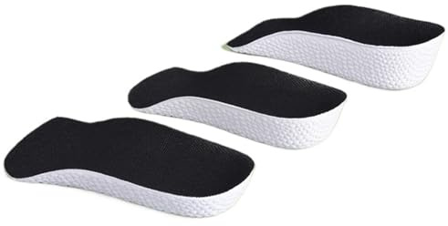 Höjdökande innersula dämpande innersulor ortopedisk (2-svart, 1,5 cm)