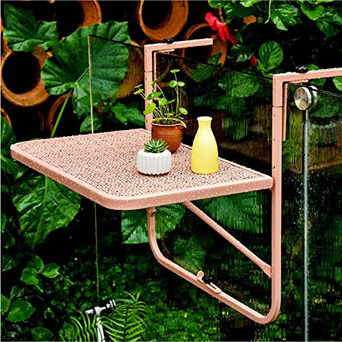 TMKDNNKG Table Suspendue, Table Pliante pour Rebord de fenêtre, Table Suspendue pour Balustrade de Balcon, Bureau Utilitaire Pliable réglable en Hauteur (Couleur : D)