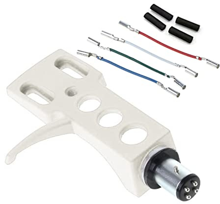 YROHGKPN Support universel pour cartouche phono - Pour tourne-disque - Accessoire phono avec câbles de raccordement - Headshell