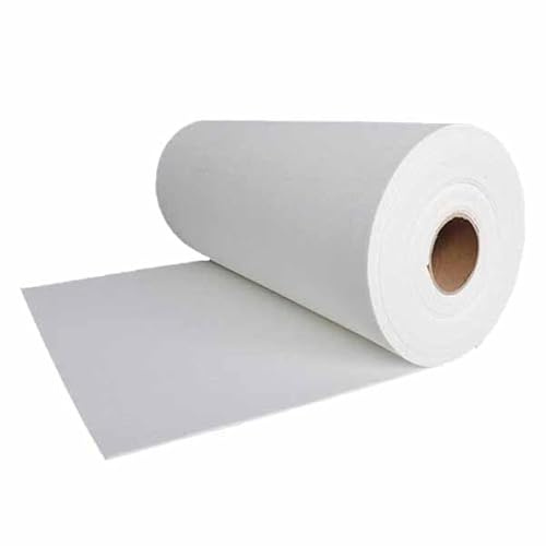 ZHCPDM Carta in fibra ceramica, Isolante termico ignifugo (5mm*600mm*12m) | Resistente fino a 1260 °C，guarnizione termica per forni, stufe, camini, caldaie e saldatura – Senza amianto